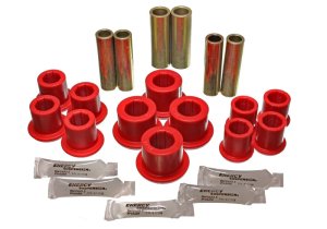 Ford F-150 Leaf Spring Bushing Set - Rear - Energy Suspension - Hyper-Flex Performance Polyurethane - Red - `97-`03